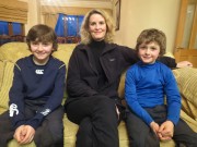 (06)ETTG,  7th February,Helen Carroll  with champion pony racers Mikey and Danny Sheehy