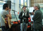 Ronán pictured with young Tipperary musician Bubba Shakespeare