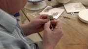 (27)In Good Hands Friday 5th July ( the skilled hands of John Doogan chief basket maker of  Beleek Pottery, at work