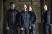 Love Hate Series 4 Group Killian Scott as Tommy, Tom Vaughan Lawlor as Nidge, Peter Coonan as Fran and Brían F. O’ Byrne as Moynihan