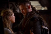 Katheryn Winnick as Lagertha and Travis Fimmel as Ragnar Lothbrok, Vikings, RTE TWO