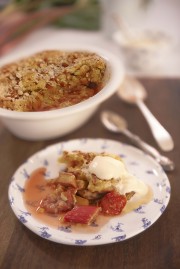 Rachel Allen: All Things Sweet Strawberry and rhubarb cobbler