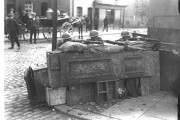 British soldiers at barricades, Belfast (1921)