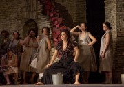 A scene from Act I of Bizet?s ?Carmen? with Elina Garanca in the title role. Photo: Ken Howard/Metropolitan OperaTaken at the Metropolitan Opera during the dress rehearsal on December 21, 2009.