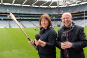 Gearóidín Nic an Iomaire and Seán Bán Breathnach  in Croke Park