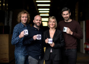 Pictured (L-R) Second Captains Ken Early, Eoin McDevitt and Ciaran Murphy alongside Jane Chmara, Marketing Manager, Mars Irelan