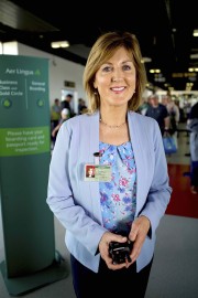 Sandra Marsh, Aer Lingus Duty Manager,  Inside Shannon