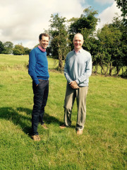 (01)ETTG presenter Darragh McCullough with Owen Brennan of Dowth Hall(prog 9, January 5th 2016)