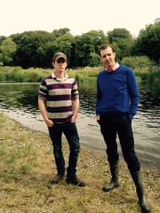 (01)Ear to the Ground presenter Darragh McCullough with  FBD Young Farmer of the Year Jonathan Marry prog 9 (January 5th)