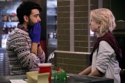 iZombie - Rahul Kohli as Dr. Ravi Chakrabarti and Rose McIver as Olivia 