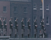 Nationwide 1916 - CADETS ON THE GARDEN OF REMEMBRANCE WALL DURING 1966 COMMEMORATIONS