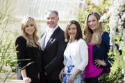 Roisin Lafferty, Gary Graham and Leonie Cornelius, Super Garden judges, with mentor Monica Alvarez, Series 8,  RTÉ One