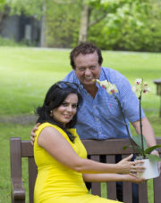 Marty Morrissey and Audrey McGrath at the RTE Bloom Launch.