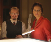 Ella McSweeney and Dr Gavin Hughes at the National Museum of Ireland, Ireland's Treasures, RTÉ One