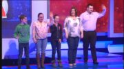 I've got your back: (L-R) Daniel Kelleher from Thomastown, Co. Kilkenny with Tara Monahan, Ruth McGrath, Eileen Kelleher, Pete Culverhouse on I've Got Your Back, Thurs. 30 June, RT+ë2, 12pm