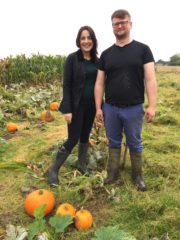 Ear To The Ground 43ear-to-the-groundnew-series-programme-one-pumpkins-story-presenter-ella-mcsweeney-with-thomas-dillon