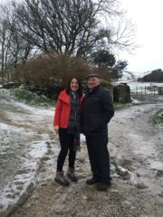 Ear to the Ground (05)Ear to the Ground presenter Ella McSweeney with farmer Thomas Healy(Leitrim Biodiversity story)