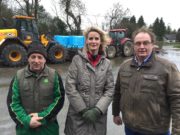 ear to the ground (08)Ear to the Ground presenter Helen Carroll with John Taaffe of J & A Taaffe contracting and Farmer John Carroll (Green Diesel story Tuesday 21st Feb)