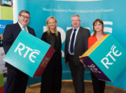 RTE  Dee Forbes, RTE DG,   Fergal Barry President GMIT and  Teresa Mannion RTE ,at the opening of the New RTE Western Regional TV and Radios Studios at GMIT. Photo:Andrew Downes, xposure