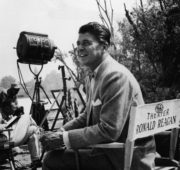 Ronald Reagan On Set Of 'General Electric Theater