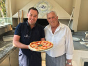 (45)Neven's Italian Food Trails, final programme. Thursday November 9th. Neven with pizza maker Benito Iaccarino in Sorrento