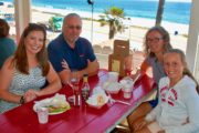 Tastes Like Home, Series 2, ep6 LA Catherine and Gaynor family at Malibu Seafood 1