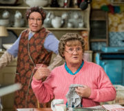 Mrs Brown's Boys New Year's Special - Winnie (Eilish O'Carroll) and Agnes (Brendan O'Carroll)