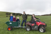 Big Week on the Farm Gillian and Neil O’Sullivan and their children Fionn (6), Hannah (4) and Tim (2) 793A5362