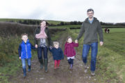 Big Week on the Farm Gillian and Neil O’Sullivan and their children Fionn (6), Hannah (4) and Tim (2) 793A5453