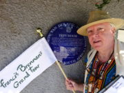 Francis Brennan's Grand Tour - Francis Brennan at Archbishop Desmond Tutu's house.