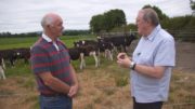 Living With The Pope Farmer Mike Megan (left) with Prof. John Sweeney, Emeritus Professor of Geography, National University of Ireland and a leading environmental scientist (right)