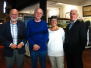 Mick Delap, Paddy Bushe, Doireann Ní Bhriain and Theo Dorgan at the Maritime Museum in Dun Laoghaire where they performed a live version of Bantry Bay in June 2018.