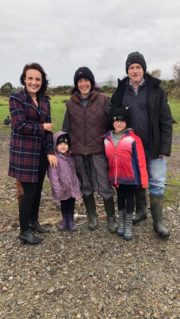 Ear to the Ground (New series 26). Presenter Ella McSweeney with the Kiely family