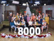 A double barrelled celebration for Neighbours cast, Christmas and the 8000th episode_S