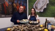 Neven Maguire with Aisling Kelly from the Sligo Oyster Experience. Neven's Irish Seafood Trails. (Prog four, Wednesday January 30th).