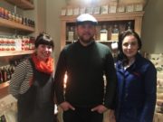 Ella McSweeney with Lynda McFarland and Eddie Lowe(Grocery shop story) Ear to the Ground, programme 15,(Thursday February 14th)