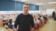 (16) GROW COOK EAT(New series, programme six, Wednesday April 17th). Presenter Michael Kelly at Tramore Educate Together (Eat Together story)_