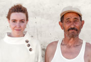 Presenter Stacey Dooley with a villager in Kazakhstan. - Stacey Dooley Investigates_Fashion's Dirty Secrets