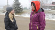 Stacey Dooley and Eva Potts, sister of missing woman Misty Potts - Edmonton.  Stacey Dooley Investigates_Canada's Lost Girls