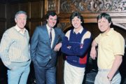 'The Sunday Game' team (1987) l-R Enda Colleran, Ger Canning, Michael Lyster and Donal O'Grady Image Ref. No. 2212/010