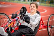 Geraldine Lavelle on racing trike - Survivors