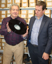 Ian Lee and Éamonn Ó Dónaill in the Archives