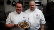 Neven Maguire with Bodega restaurant head chef Sebastian Lajoye.  Neven's Seafood Trails, S13, Ep 3