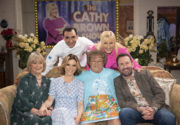 Chef Aly, Cathy Brown,  Joanna David (mum), Emilia Fox, Agnes Brown, Lee Mack - All Round To Mrs Brown's Season 4, TX 2