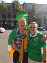 Áine Hensey with Gerry Rush in Tbilisi, Georgia