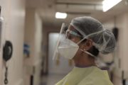 RTE Investigates - Inside Ireland's Covid Battle - Hospital staff member in PPE