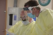 RTE Investigates - Inside Ireland's Covid Battle - St James Hospital staff in PPE