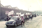 The march to protest at the closure of Scoil Dhún Chaoin