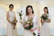 Fair City Wedding Mairead and bridesmaids smiling LR