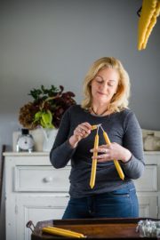 (22)Ailbhe Gerrard features in the craft segment (beeswax candles) of programme six of How to Cook Well with Rory O'Connell